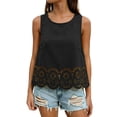 thumbnail image 3 of LILIYA Basic Tank Tops for Women Long Soft Solid Color Summer Tank Tops for Women Adjustable Breathable Scoop Neck Sleeveless Shirts Cami Camisole Ruched Tee Shirts Basic Outfits Clothes, 3 of 6