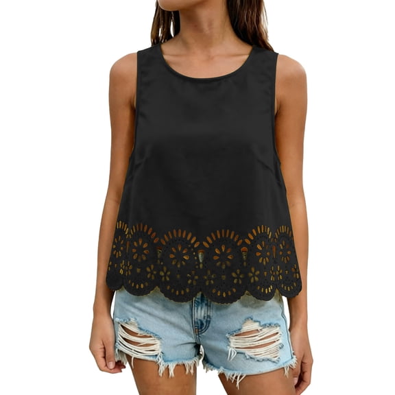 Womens Tank Tops with Built In Bra Square Neck Double Lined Camisole Layering Tank Tops for Women Summer 2026 Outfits Black XS