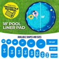 thumbnail image 4 of Base protectora para liner de piscina cuadrada Shop Square, geotextil duradero de 18 pies, 4 of 7