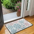 thumbnail image 2 of Blue and Pink Christmas Snowflake Pattern Door Rugs,Washable Non Slip Door Mats Indoor,Decorative Door Mats,Entry Mat Indoor for Entrance,Bedroom,Kitchen,Bathroom,30"x17", 2 of 6