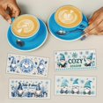 thumbnail image 4 of 10 hojas de calcomanías navideñas UV DTF para vasos, con diseño de gnomos azules invernales, muñecos de nieve y copos de nieve, para impresión a prueba de agua., 4 of 9