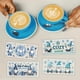thumbnail image 4 of 10 hojas de calcomanías navideñas UV DTF para vasos, con diseño de gnomos azules invernales, muñecos de nieve y copos de nieve, para impresión a prueba de agua., 4 of 9
