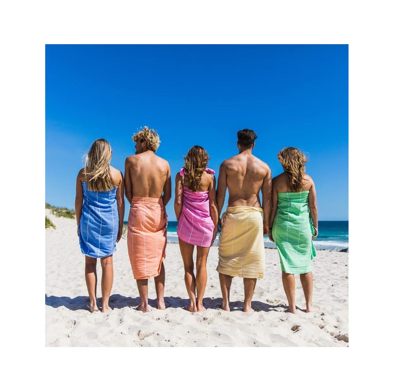 Quexis Beach Towels Oversized 39x71 | Turkish Beach Towel | Quick Dry, Sand Free, Soft, Absorbent, Lightweight, Compact Travel Towel | Large Pool Towels | Turkish Bath Towels Set of 6