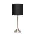 thumbnail image 1 of Simple Designs Tapered Table Lamp with Fabric Drum Shade, 1 of 7