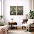 thumbnail image 5 of Framed Canvas Wall Art Set of 2 Vintage Floral Botanical Prints for Living Room Decoration - 24"x36"x2 NATURAL, 5 of 8