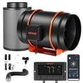 thumbnail image 1 of VEVOR Inline Duct Fan Kit Carbon Filter, 807 CFM 8 inch EC Motor Exhaust Ventilation Fan with 10-Speed, PWM Controller, App Control, Timer, Cooling for Grow Tent, 1 of 9