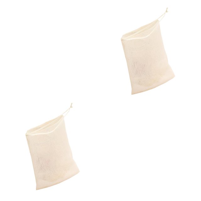Ounissouiy Bolsa de malla de burbujas, protector de bolsas de red de doble capa, envolturas para ducha, baño, bolsa con cordón hecha a mano, Type2 NO2