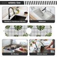 thumbnail image 6 of Coolnut 2 PCS Faucet Splash Catcher, Summer Palm Leaves Microfiber Cloth Kitchen Faucet Absorbent Mat Sink Splash Guard Faucet Mat Sink Water Absorbent Mat for Kitchen, 14"x5", 6 of 7