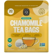 FGO From Great Origins, Chamomile Herbal Tea, Organic Tea Bags, 20 Count, 1.06 oz (30g)