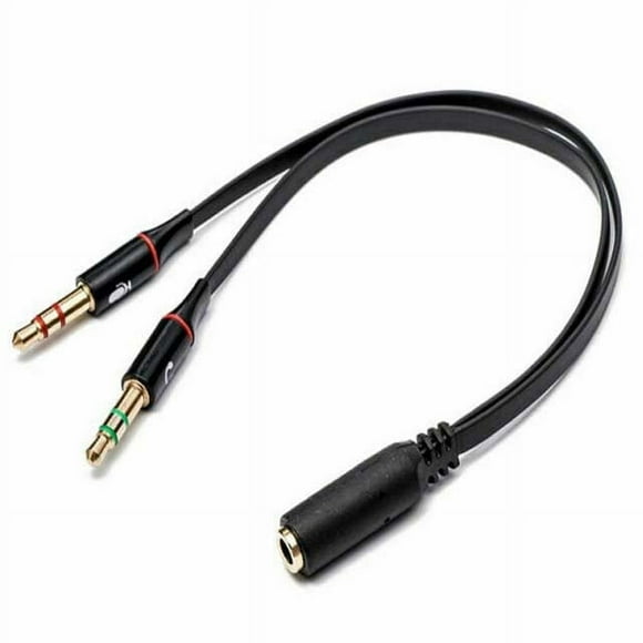 131906-00 - Câble AUDIO 3.5MM 4CJK-2X3CPL 6 Pieds BLK Combine Micro et AUDIO