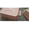 thumbnail image 4 of GCCP 3Pc Pink Champagne Ceramic Bakeware Set Nesting Non-Stick Oven Dishwasher Safe 450°F, 4 of 7