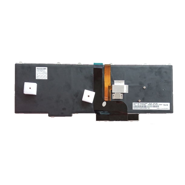 Monstrate Teclados Negro Aparato de entrada de silencio Cubierta eficiente con puntero retroiluminado Reemplazo de ajuste adecuado para ThinkPad Juegos de teclado y mouse para computadora