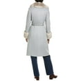 thumbnail image 2 of Via Spiga womens  Belted Wool-Blend Coat, m, Grey, 2 of 3