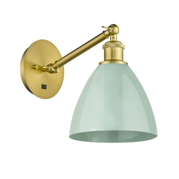 Innovations Lighting - Plymouth Dome - 1 Light Wall Sconce In Industrial