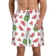 thumbnail image 1 of Fotbe Hand Drawn Watermelon Trajes de Baño Estampados para Hombre, Shorts de Verano de Secado Rápido, Ropa de Playa, Bañadores-XX-Large, 1 of 6