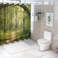 thumbnail image 7 of Orinice Magical Realism Bathroom Decor Set Colorful Graphic Print Polyester Fabric Fashion Shower Curtain with Hooks 60x72, 7 of 7
