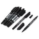 thumbnail image 1 of sourcingmap® 10pcs lápiz marcador impermeable para estudiantes oficiales doble marcador de tinta negra, 1 of 5