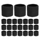 thumbnail image 1 of Uxcell 24PCS Bandas de Sudor para Deportes, Muñequera de Algodón Absorbente para Entrenamiento/Baloncesto/Correr [Negro, 5cmA], 1 of 7