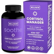 WellPath Soothe Cortisol Manager - Cortisol Supplements for Women with KSM-66® Ashwagandha & L-Theanine - Stress Support, Detox - 11-in-1 Complex, Vegan, Made in USA, Non-GMO, 60 Ct