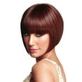 thumbnail image 3 of Bradem Perruque 28 cm Femme Rouge Vin Perruque de Fête - Cheveux Synthétiques Courts, Raides, Perruque Mode Naturelle, 3 of 9