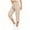 Beige, variant on Women’s Cargo Capri, Cotton Loose Fit Pants, Drawstring Waist with Multi Side Pockets Brown S-3XL