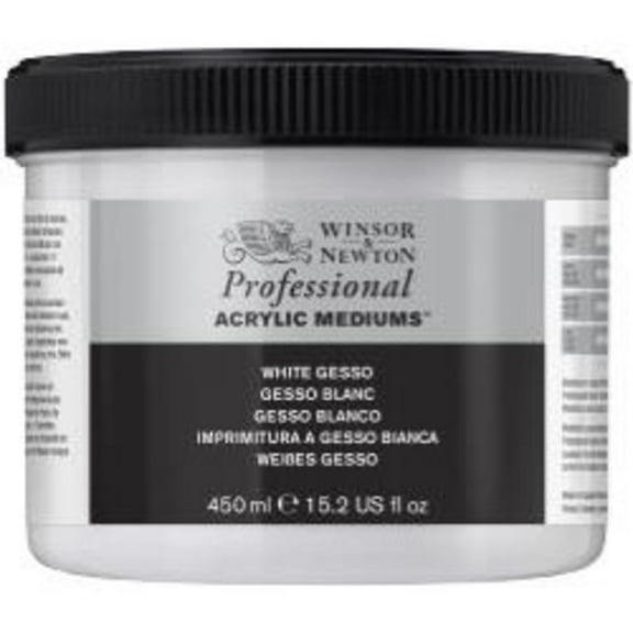 Winsor & Newton Artists' Acrylic Gesso, 474ml Jar, White