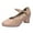 2"Tan, variant on Stelle 1.5"/2" Women Character Dance Shoes Ankle Strap Heels,Non-Slip Ballroom Character Shoes for Salsa Tango Flamenco Latin Prom Dress Pumps,Size 4-11