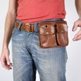 thumbnail image 6 of Uxcell XXL Phone Belt Holder Case for 6.7-6.9" Phone, Leather Phone Belt Pouch Black, 6 of 6