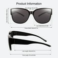 thumbnail image 6 of TINHAO Polarized Sunglasses Over Glasses for Women Men, Fit Over Glasses Sunglasses with Square Oversized UV Protection, 6 of 7