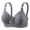 AR18_Gray, variant on Breathable Wireless Bra for Women Supportive Seamless Bra Comfortable Solid Color Bras with Bows Green 44