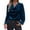 Navy, variant on Women's Elegant Velvet Cowl Neck Ruched Tops Dressy Casual Long Sleeve Vintage Velour Christmas Blouse Shirts