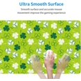 thumbnail image 4 of St Patrick''s Day7 Large Mouse Pad 31.5 x 11.8in Gaming Keyboard Mouse Mat Desk Keyboard Pad for Work, Play, Office, Home with Non-Slip Rubber Base Stitched Edges, 4 of 6