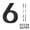 Black, variant on Adoorn 6 Inch, House Numbers, Weather-Resistant, Modern Address Numbers for House, Apartment, and Building, Aluminum, Number 2 - Black
