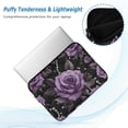 thumbnail image 2 of FORMRS 13-13.3 inch Laptop Sleeve Case Soft Carrying Quilted Computer Bag Cover, Black Roses, 2 of 7