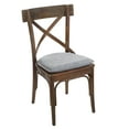 thumbnail image 5 of Gripper Non Slip 15"x16" Kendal Nickel Gray Chenille Chair Cushions, Set of 4, 5 of 6