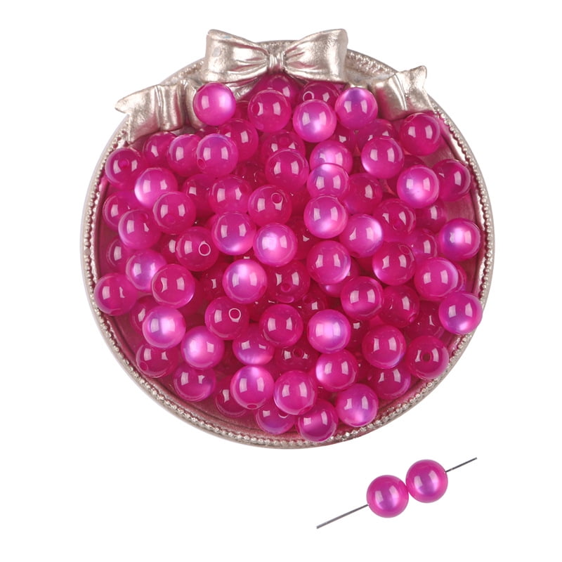 Kisor Resin Beads for Jewelry Making, 150 PCS 10mm Beads Round Faceted