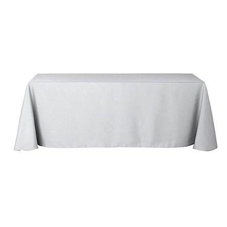 

BalsaCircle 10 Pieces 90 x 156 Silver Rectangle Polyester Tablecloths Table Cover Linens