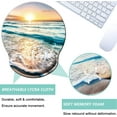 thumbnail image 3 of LQCrafK Mouse Pad with Wrist Support, Ergonomic Mouse Pad with Memory Foam Wrist Rest Cushion, Non-Slip Rubber Base Gaming Mice Pad for Home Office Computer Laptop, Human Skeleton, 3 of 14