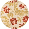 thumbnail image 4 of SAFAVIEH Capri CPR340A Handmade Beige / Rust Rug, 4 of 9