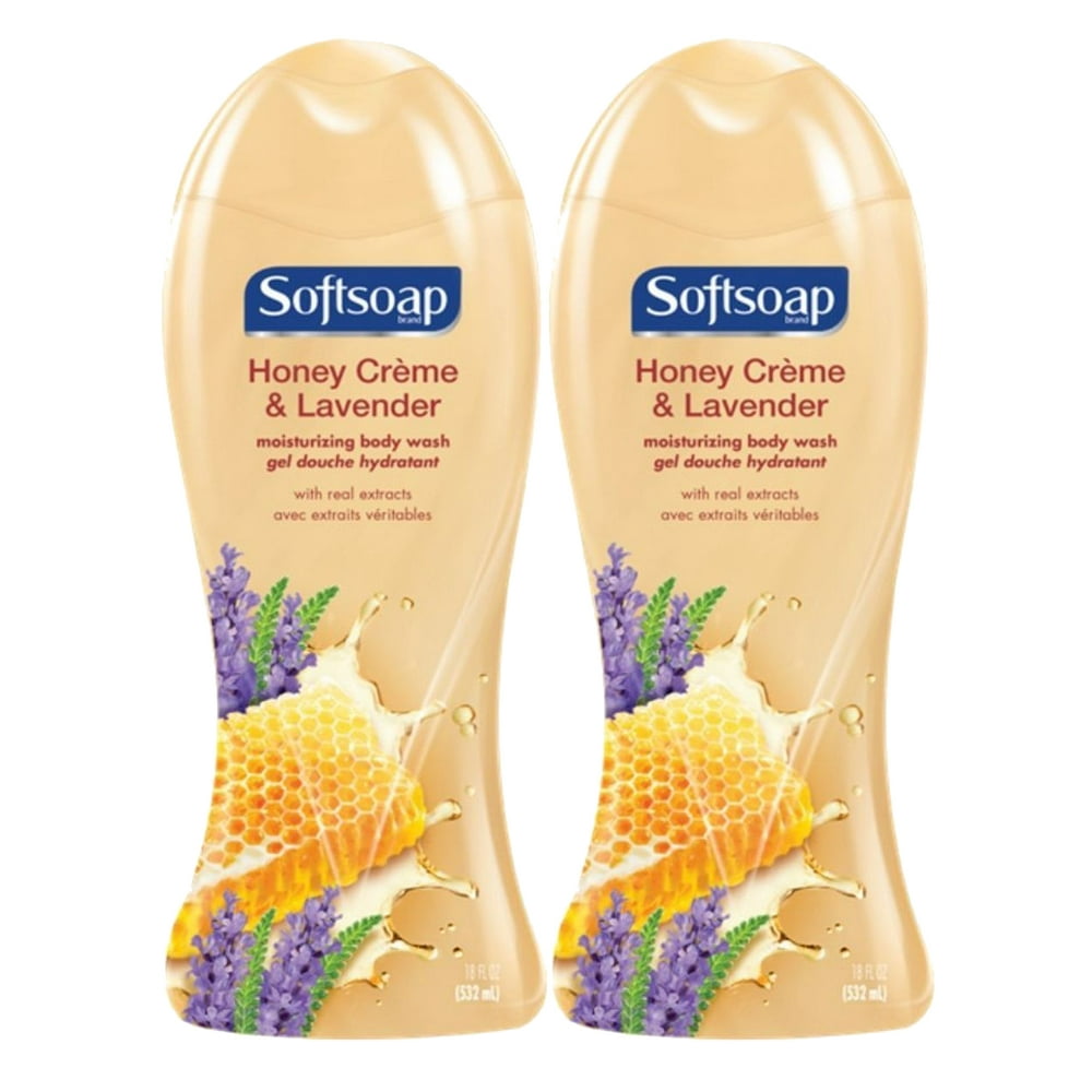Softsoap Moisturizing Body Wash, Honey Creme and Lavender, 18 oz, 2