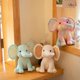 thumbnail image 4 of Juguetes de peluche de elefante para habitación de bebé, muñecos de peluche decorativos para juguetes de peluche, peluches de peluche para niños, animales de peluche de punto, 4 of 5