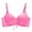 Hot Pink, variant on Womens Underwear Solid Breathable Smooth Lace-Up Push Up Wireless Bra Beige 70