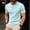 Blue, variant on Mens Short Sleeve Crewneck V Neck T Shirts Pullover Summer Casual