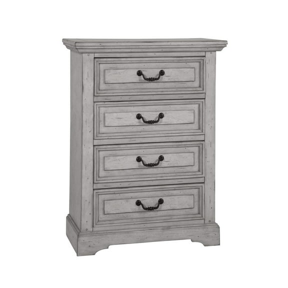 American Woodcrafters Stonebrook 4 Drawer Chest - Antique Gray