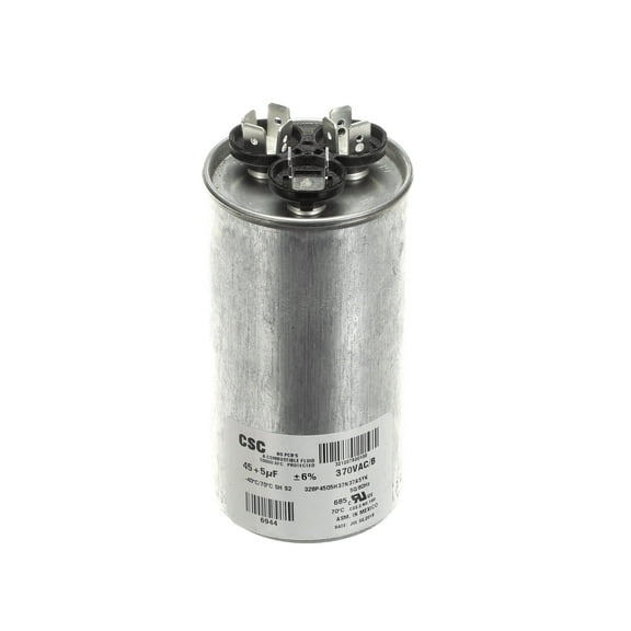 York Dual Run Capacitor, 45/5Mfd,370V,Round S1-02425895700 - Genuine OEM Replacement Part