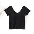 thumbnail image 2 of Hrsba Camisole Tops for Women,Solid Color Crew Neck Silk Like Lace Sleeveless Tank Top with Built In Fixed Bra for Outer Wear and Layering, 2 of 3