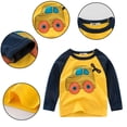 thumbnail image 3 of KYAIGUO T-Shirt Décontracté à Manches Longues pour Garçons Tout-Petits 1-9 Ans T-Shirt Bébé Printemps Automne Col Rond, 3 of 9