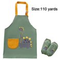 thumbnail image 2 of Kids Apron - Waterproof Aprons With Adjustable Strap And Pocket Kitchen Bib Aprons-110 Yards - Dinosaur, 2 of 5