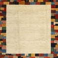 thumbnail image 1 of Ahgly Company Machine Washable Indoor Square Contemporary Sun Yellow Area Rugs, 7' Square, 1 of 7