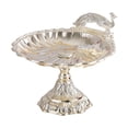 thumbnail image 2 of Frutero decorativo sobre pedestal, decoración de mesa de metal, plato de postre, cuenco S Astilla, 2 of 9